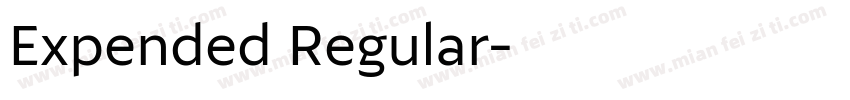 Expended Regular字体转换